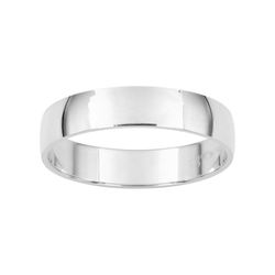 Anillo Oro Blanco 9kts Argyor-MRM 4mm (9)9KDB40GB Clásico Semibombeado