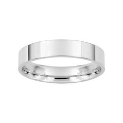Anillo Oro Blanco 9kts Argyor-MRM 4mm (9)9KDLG40 Clásico Plano