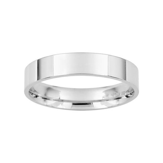 Anel de ouro branco 9kt Argyor-MRM 4mm (9)9KDLG40 clássico plano