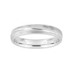 Anillo Oro Blanco 9kts Argyor-MRM 4mm (9)9KLF1G40 Fantasía Confort