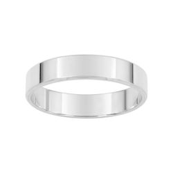 Anillo Oro Blanco 9kts Argyor-MRM 4mm (9)9KR40GB Clásico Plano