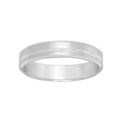 Anillo Oro Blanco 9kts Argyor-MRM 4mm (9)9M010G40 Alianza Ranurada