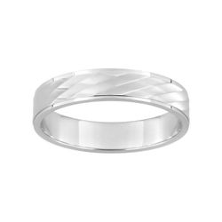 Anillo Oro Blanco 9kts Argyor-MRM 4mm (9)9Y205G40 Alianza Fantasia