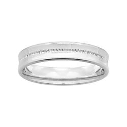 Anillo Oro Blanco 9kts Argyor-MRM 4mm (9)9Y282G40 Alianza Fantasia
