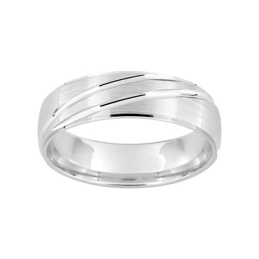 Anillo Oro Blanco 9kts Argyor-MRM 5,5mm (9)9Y173G55 Alianza Fantasia