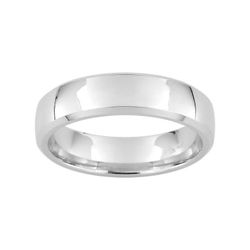 Anillo Oro Blanco 9kts Argyor-MRM 5mm (9)9112750 Clásica Bombeada
