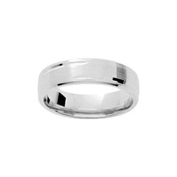 Anel de ouro branco 9kt Argyor-MRM 5 mm (9)9K009G50 Comfort Fantasy