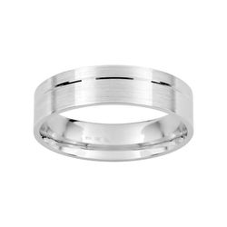 Anillo Oro Blanco 9kts Argyor-MRM 5mm (9)9K072G50 Fantasía Confort