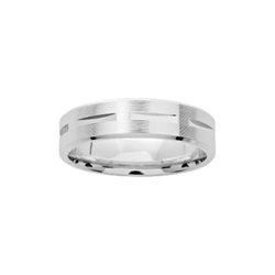 Anillo Oro Blanco 9kts Argyor-MRM 5mm (9)9K111G50 Fantasía Confort