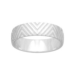 Anillo Oro Blanco 9kts Argyor-MRM 5mm (9)9K259G50 Triangulo Grabado Láser