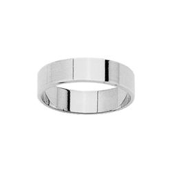Anillo Oro Blanco 9kts Argyor-MRM 5mm (9)9KR50GB Clásico Plano