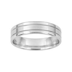 Anillo Oro Blanco 9kts Argyor-MRM 5mm (9)9Y044G50 Alianza Ranurada
