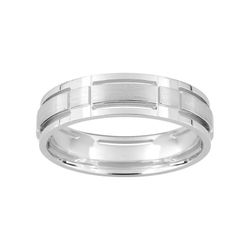 Anillo Oro Blanco 9kts Argyor-MRM 5mm (9)9Y202G50 Alianza Fantasia