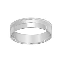 Anillo Oro Blanco 9kts Argyor-MRM 5mm (9)9Y237G50 Alianza Fantasia