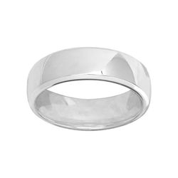 Anillo Oro Blanco 9kts Argyor-MRM 6mm (9)9112760 Clásica Bombeada