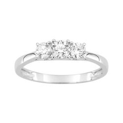 Anillo Oro Blanco 9kts Argyor MRM (9)9KLGD076W Diamantes Laboratorio 0,50ct