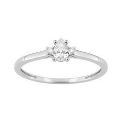 Anillo Oro Blanco 9kts Argyor MRM (9)9KLGD142W Diamantes Laboratorio 0,21ct