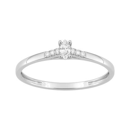 Anillos oro blanco 9kts