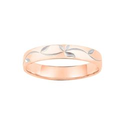 Anillo Oro Blanco Bicolor Rosa 9kts Argyor-MRM 3,5mm (9)9M013BR35 Alianza Flores