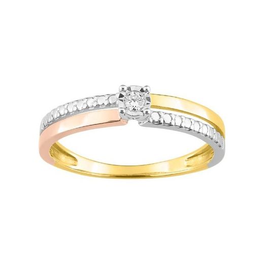 18kt Rose and White Gold Ring Argyor-MRM (18)PK010TB4 Crown with HG P1 Diamond