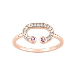 Anillo Oro Rosa 18kts (18)1.5512.24 Lady C 0.07 Zafiro Rosa 0.09ct GH SI Diamantes