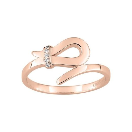Anillo Oro Rosa 18kts (18)1.5517.24 Loop 0.02ct GH SI Diamantes