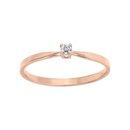 Anillo Oro Rosa 18kts Argyor-MRM (18)1.001.34 Compromiso Diamante Solitario