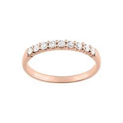 Anillo Oro Rosa 18kts Argyor-MRM (18)3L005RB4 Semi-alianza Diamantes 0,23ct