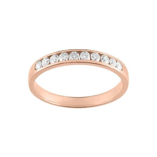 Anillo Oro Rosa 18kts Argyor-MRM (18)3L025RB2 Semi-alianza Diamantes 0,25ct