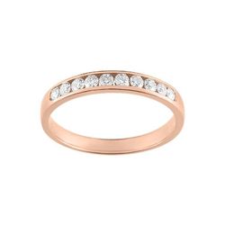 Anillo Oro Rosa 18kts Argyor-MRM (18)3L025RB4 Semi-alianza Diamantes 0,25ct