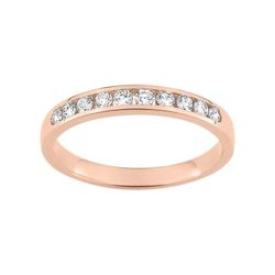 Anillo Oro Rosa 18kts Argyor-MRM (18)3L026RB2 Semi-alianza Diamantes 0,30ct