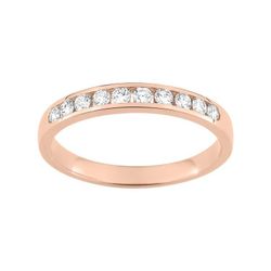 Anillo Oro Rosa 18kts Argyor-MRM (18)3L026RB4 Semi-alianza Diamantes 0,30ct