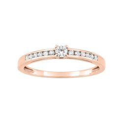 Anillo Oro Rosa 18kts Argyor-MRM (18)PH096RB4 Compromiso 12+1 Diamante