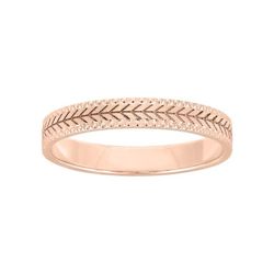 Anillo Oro Rosa 18kts Argyor-MRM 3mm (18)268R30 Alianza Grabado Laser Flechas