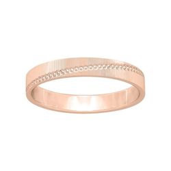 Anillo Oro Rosa 18kts Argyor-MRM 3mm (18)298R30 Alianza Fantasia