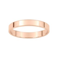 Bague Argyor-MRM en or rose 18 carats 3 mm (18)R30RB Classique Plate