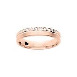 Anillo Oro Rosa 18kts Argyor-MRM (18)141R40D Alianza 10 Diamantes 0,10ct