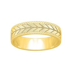Anillo Oro 18kts Argyor-MRM 5mm (18)268J50 Alianza Grabado Laser Corazones