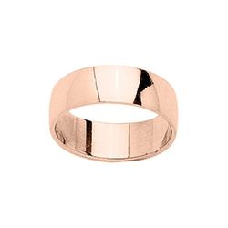 Anillo Oro Rosa 18kts Argyor-MRM 6mm (18)DB60RA Alianza Clásica Semibombeada