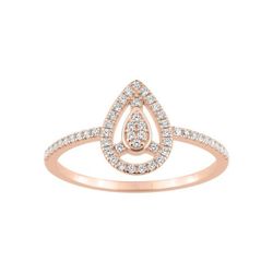 Anillo Oro Rosa 18kts Christian Bernard (18)1.6170.24 Lágrima Diamantes 0,21ct GH SI