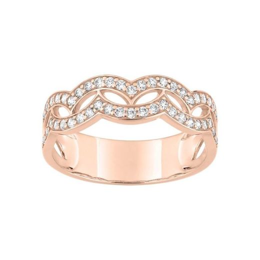 18kt Rose Gold Ring Christian Bernard (18)1.6177.24 Diamonds 0.32ct GH SI