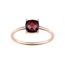 Anillo Oro Rosa 18kts Joelli (18)J10001.G4 Solo Granate