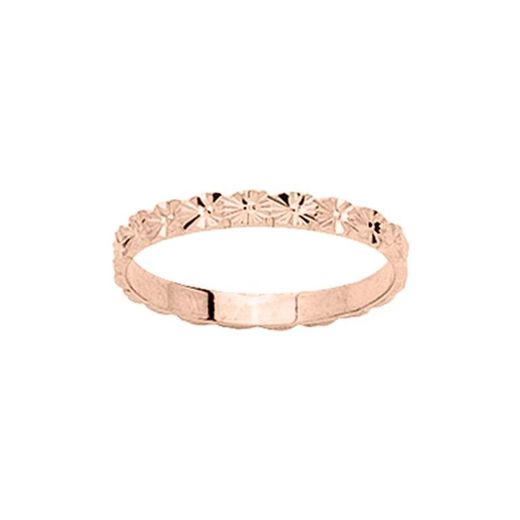 Bague en or rose 9 carats Argyor-MRM 2,5 mm (9)9K2225RB Fleurs fantaisie