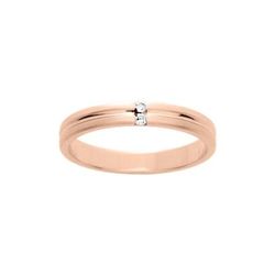 Anillo Oro Rosa 9kts Argyor-MRM 3mm (9)9K131R30D Alianza Diamante 0,02 ct