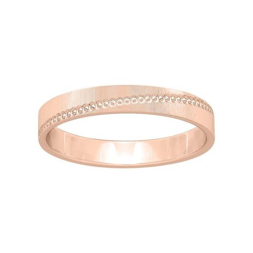 Anel de ouro rosa 9kt Argyor-MRM 3mm (9)9K298R30 diamante fantasia