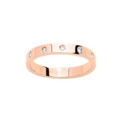 Anillo Oro Rosa 9kts Argyor-MRM 3mm (9)9KRT5R Alianza Diamante 0,05 ct