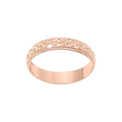 Bague en or rose 9 carats Argyor-MRM 4 mm (9)9K152R40 Diamant Fantaisie