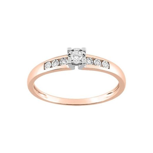 Anell Or Rosa Bicolor Blanc 18kts Argyor-MRM (18)PL087RB4 Compromís 6+1 Diamants GH P1