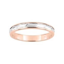 9kts White Bicolor Rose Gold Ring Argyor-MRM 3mm (9)9K020R30 Alliance