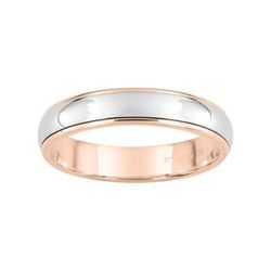 Anillo Oro Rosa Bicolor Blanco 9kts Argyor-MRM 4mm (9)9K20155R Alianza